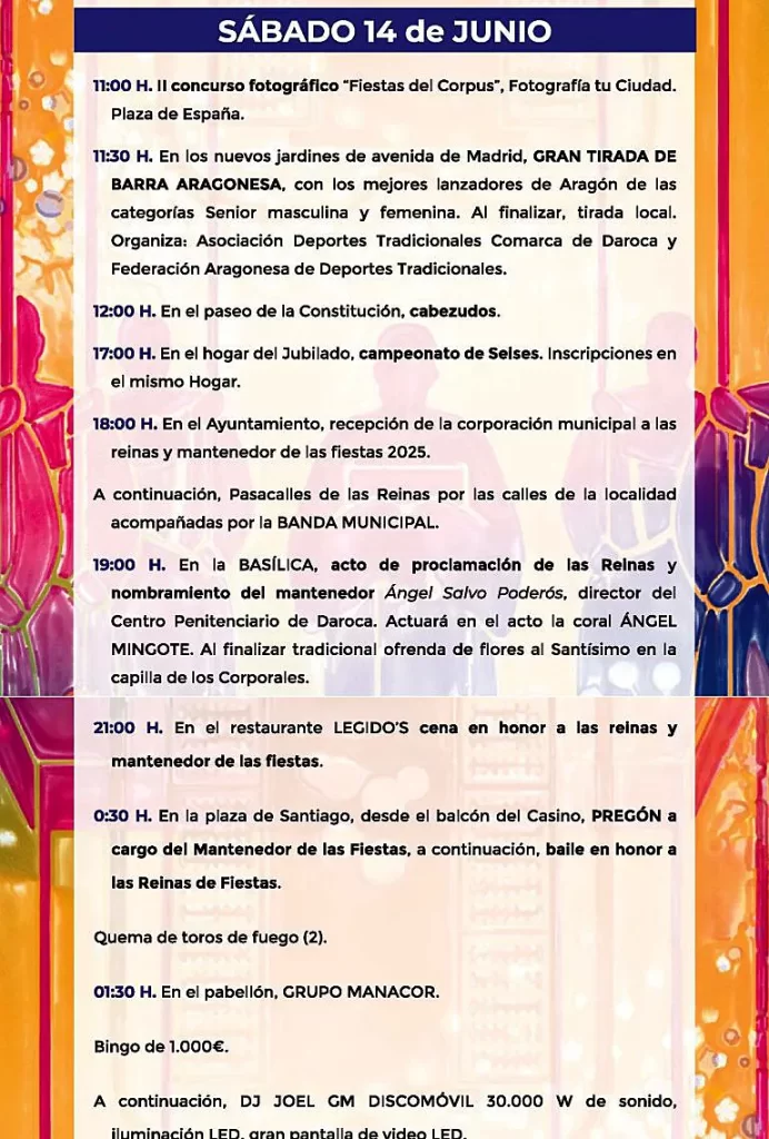 Programa.-Sabado14