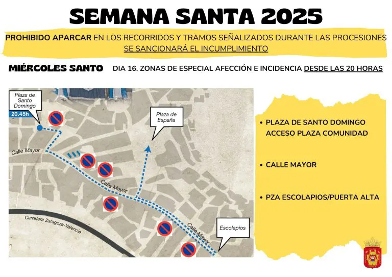 prohibido aparcar SEMAN SANTA