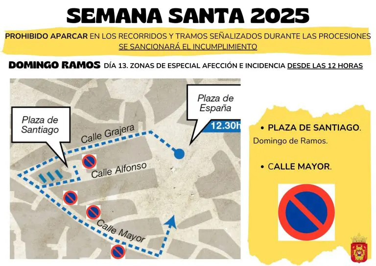 prohibido aparcar SEMAN SANTA