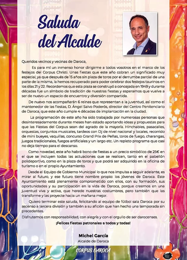 Saluda Alcalde