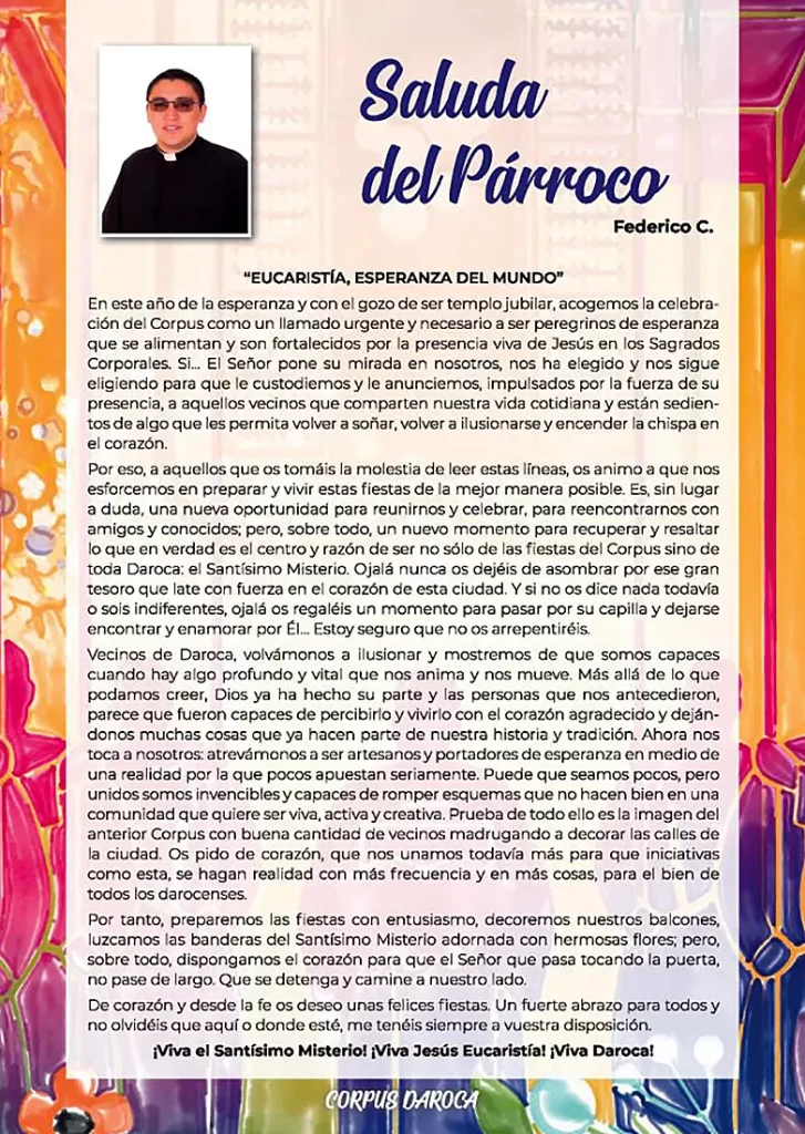 Saluda Parroco