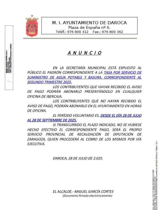 anuncio