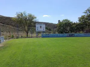 Campo de fútbol de césped natural
