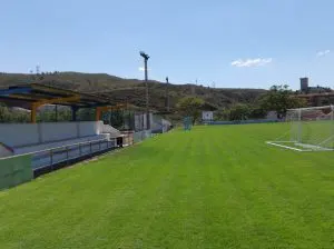 Campo de fútbol de césped natural